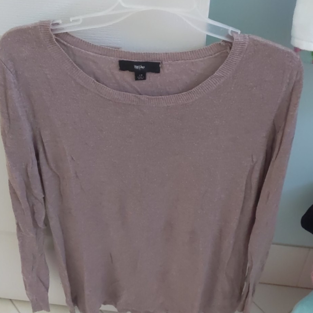 L Mossimo Mauve Sweater Long fit